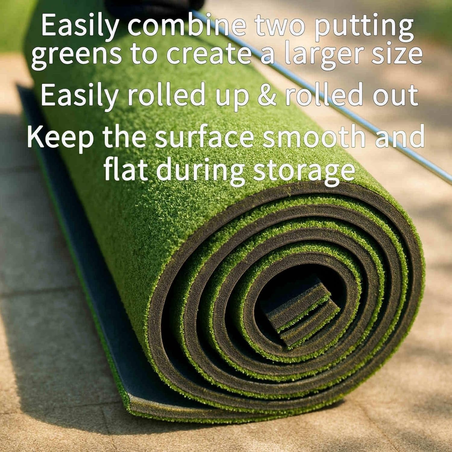 Indoor Golf Putting Green Mat Practice Trainer Hole Flag Home Office