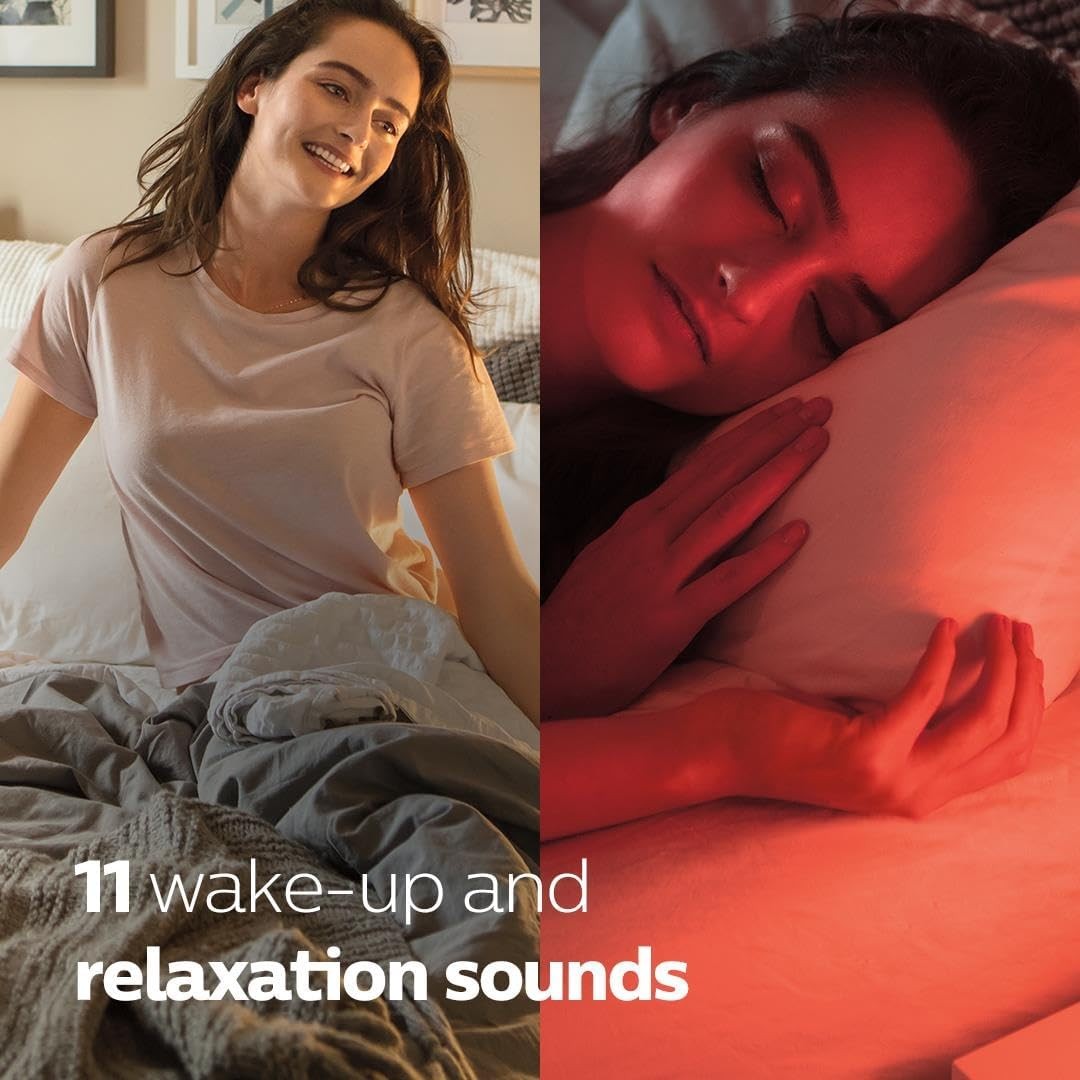 Sunrise Wake Up Light Alarm Clock Sleep Aid Sunset Sounds Night Lamp