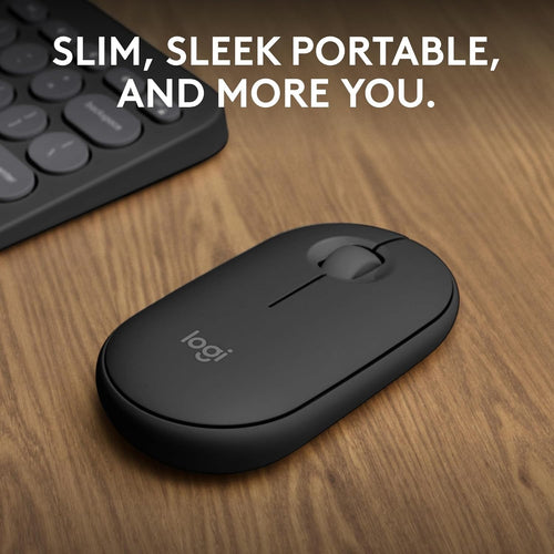 Slim Bluetooth Wireless Mouse Silent Clicks Portable Lightweight Office Travel