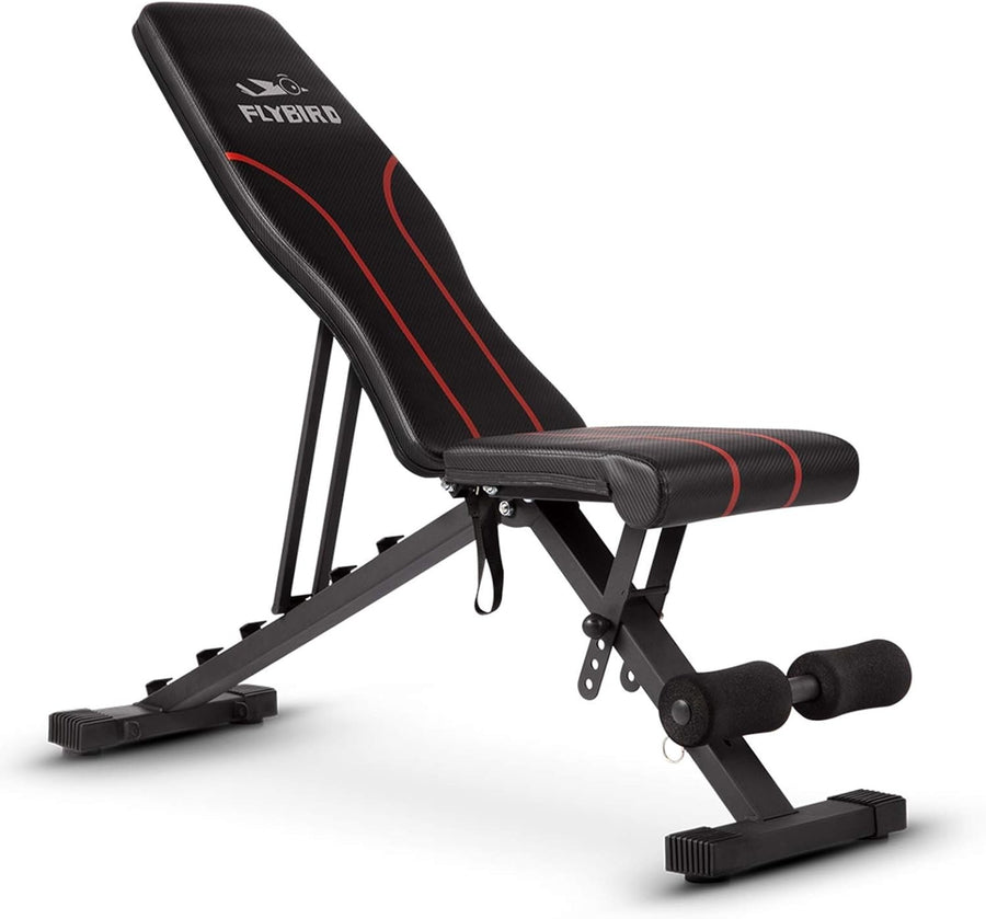 Adjustable Weight Bench Foldable 300kg Home Gym Full-Body Workout Fitness
