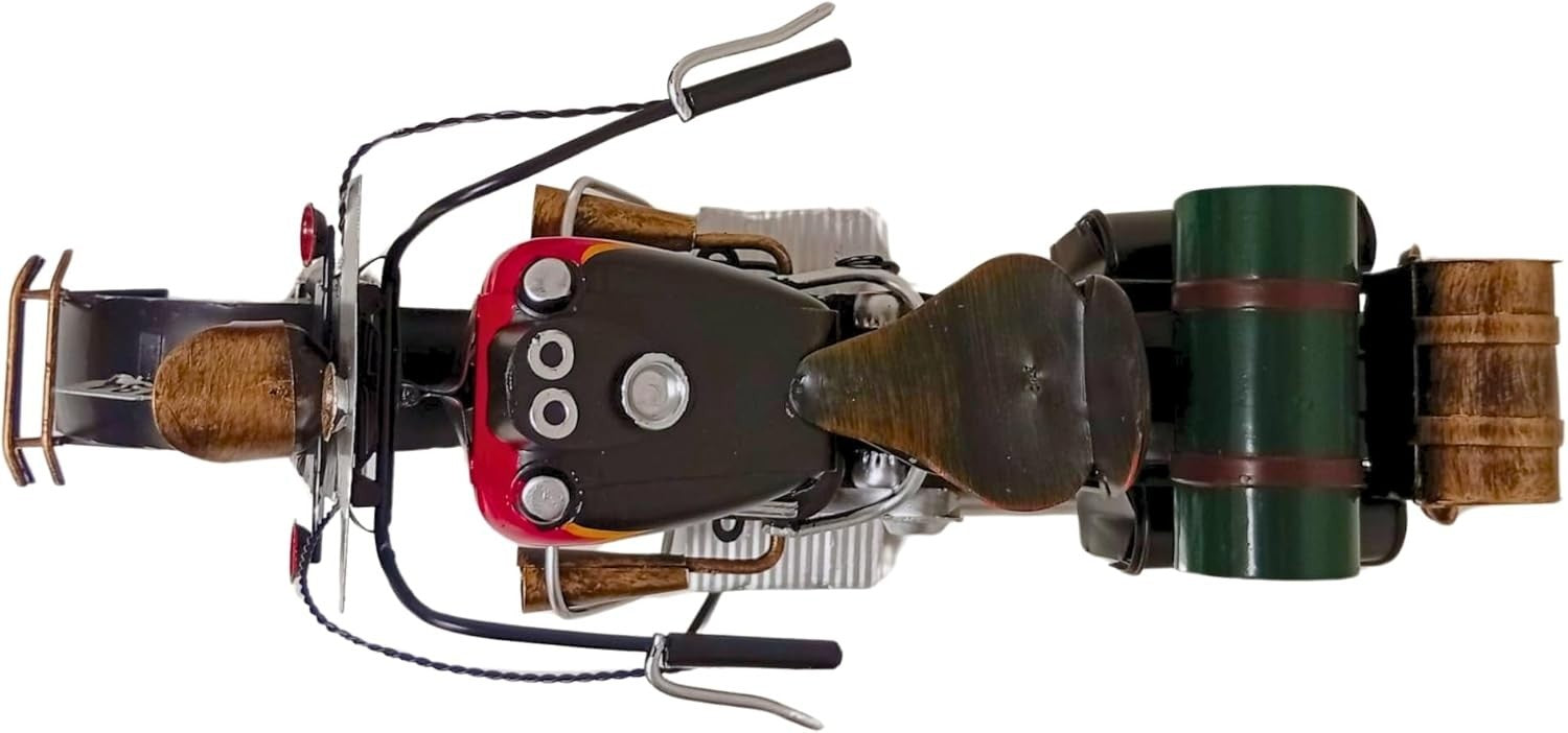 Vintage Style Motorcycle Model with Authentic Details & Classic Design