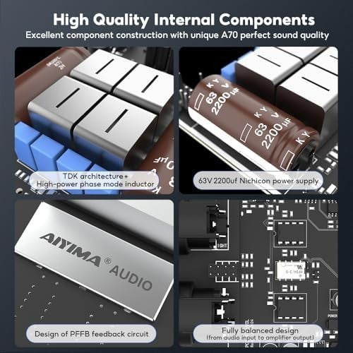 A70 Balanced Stereo Amplifier 300W x2 Class D 48V
