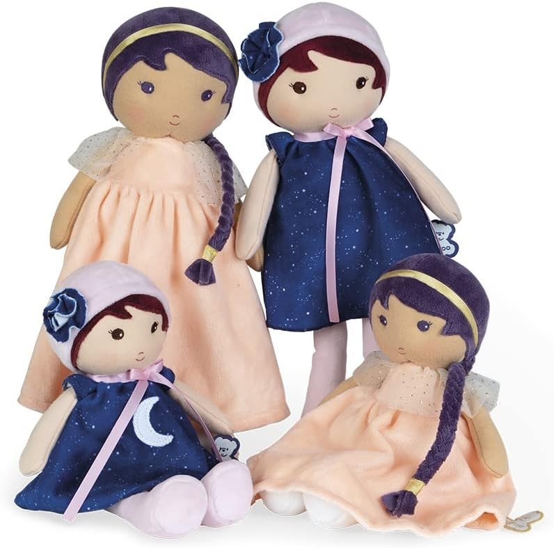 32cm Musical Soft Fabric Baby Doll Lullaby Night Glow Personalised Ribbon Gift