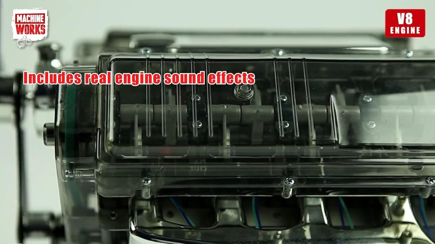 Build Your Own V8 Engine Model Kit – 250+ Parts, AR, Sound & Lights, Ages 10+