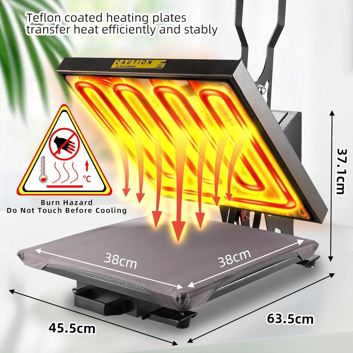 15x15 Heat Press Machine Pull Digital 1600W T-Shirt Vinyl Transfer