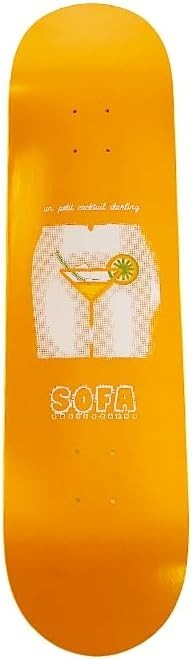 Skateboard Deck 8.5" Yellow 7-Ply Maple Wood Medium Concave