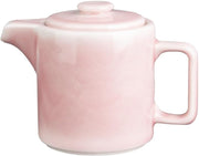 2 Pack Pink Porcelain Teapots 450ml with Stainless Steel Infusers