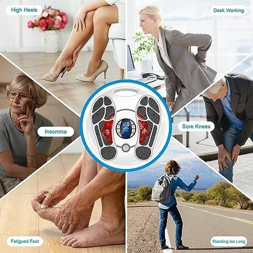 Electric EMS Foot & Leg Circulation Massager Pain Relief 99 Levels