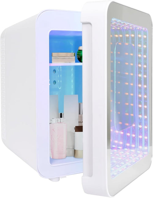 4L Mini Fridge Portable AC/DC Cooler Warmer Low Noise Skincare White