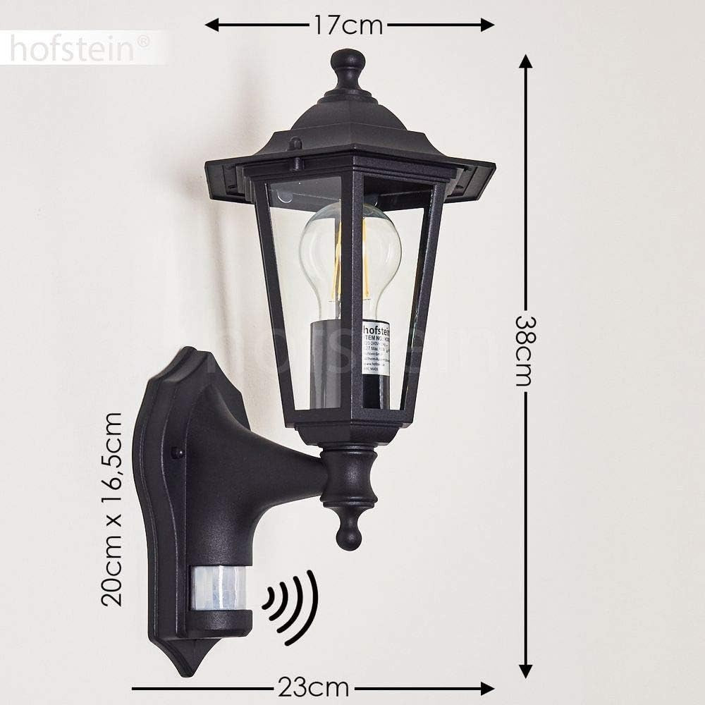 Loria Outdoor Wall Light – Black Antique IP44 E27