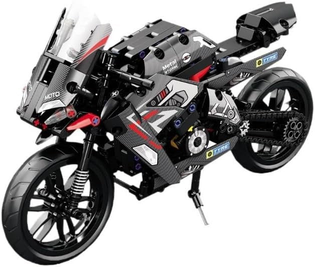486 PCS Motorcycle Building Blocks Toy Kit - Functional, Durable, Educational Gi