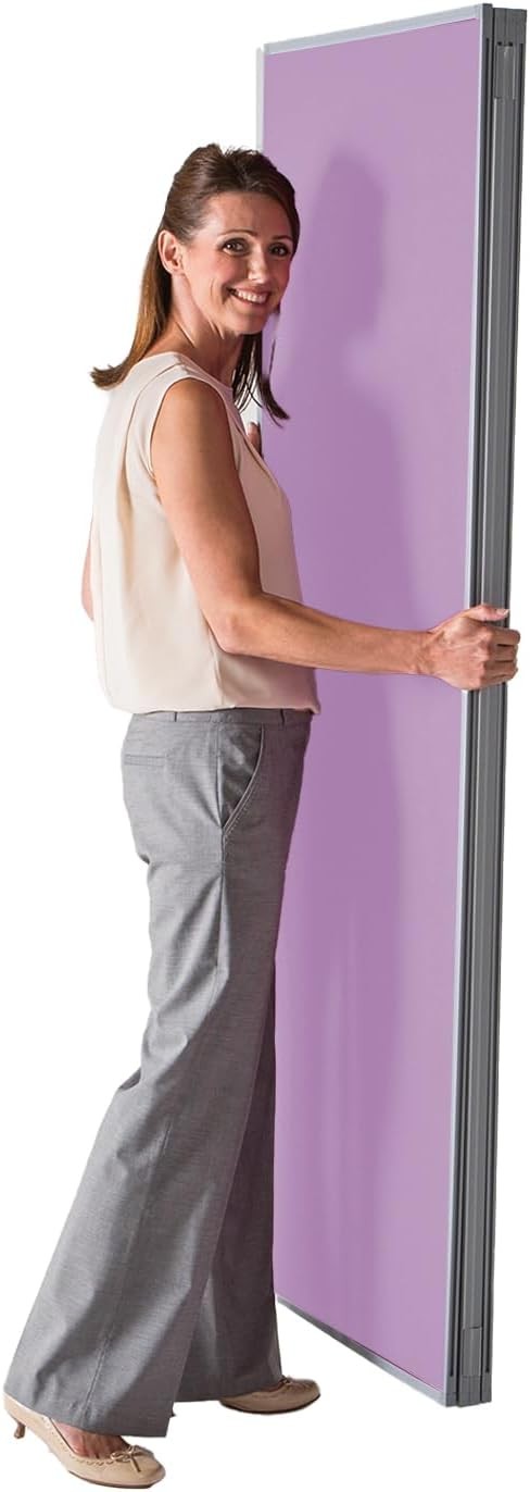 Lilac 5-Panel Folding Room Divider 180×300cm | Privacy Screen for Office School