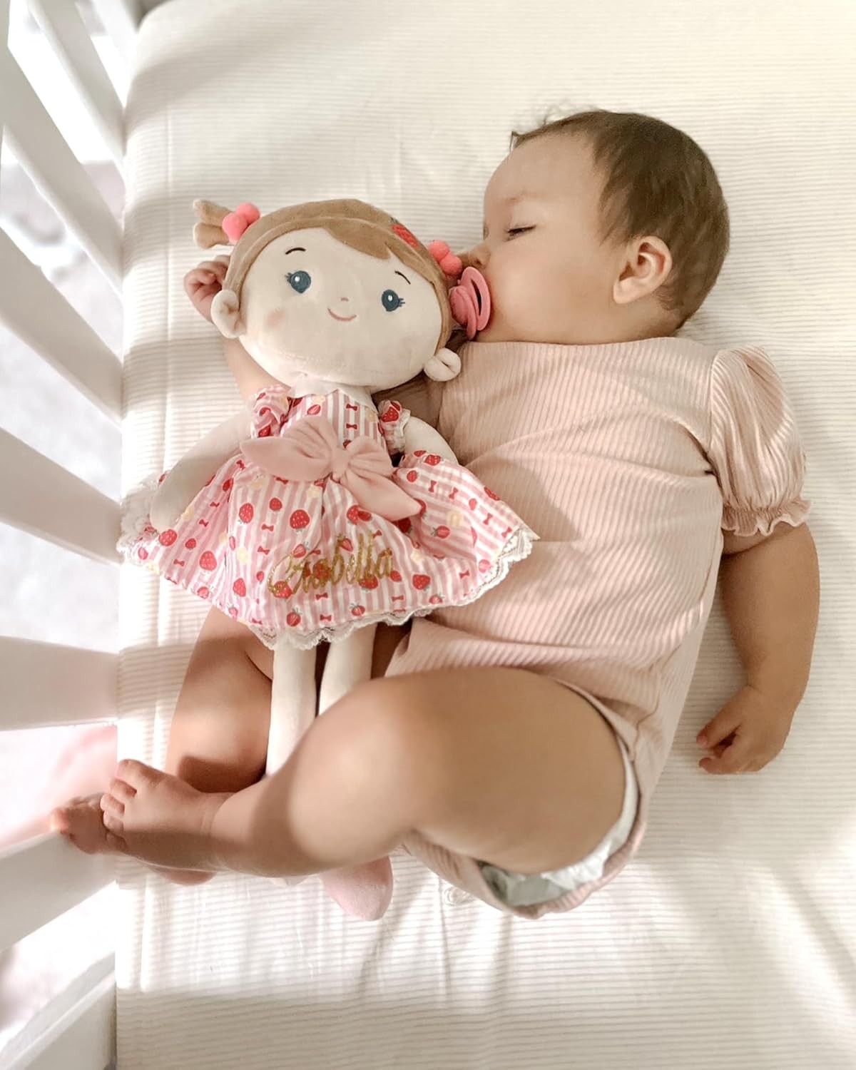 16” Plush Baby Rag Doll Ultra Soft Cuddle Toy for Toddlers 1+