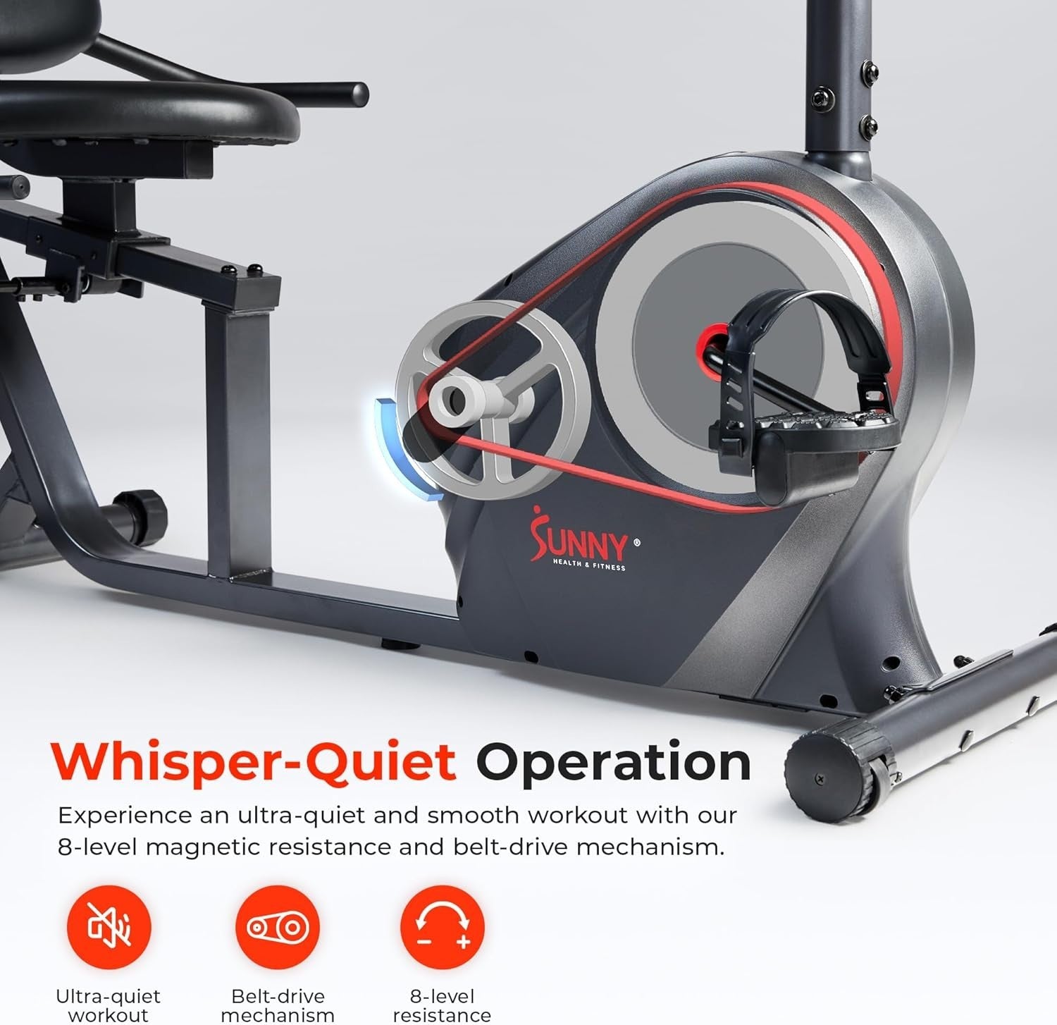 Exercise Bike Bluetooth App LCD Heart Rate Quiet Magnetic Home Fitness
