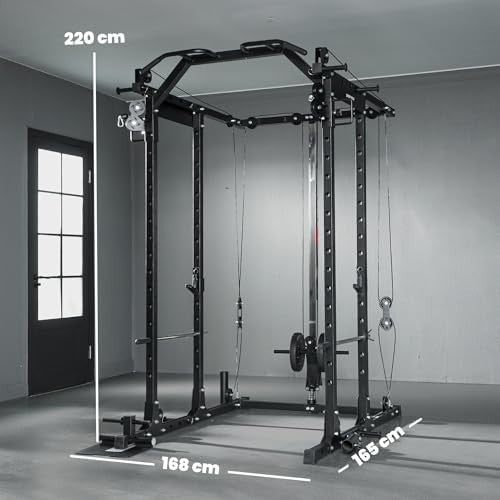Multi Gym Cable Machine with Pull Up Bar & Lat Pulldown | Home CLR
