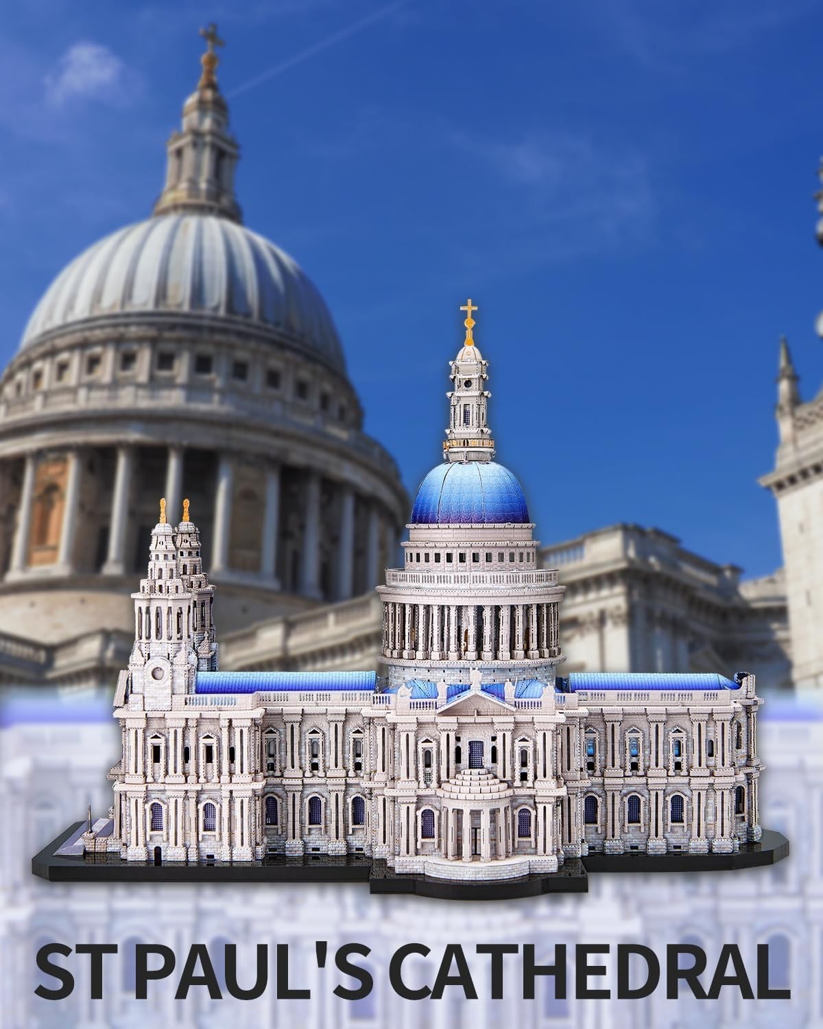 3D Metal Puzzle Cathedral Model Kit for Adults, DIY Gift, 22.5cm Long
