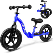 12" Toddler Balance Bike Adjustable Seat Handlebar Training Bike Kids