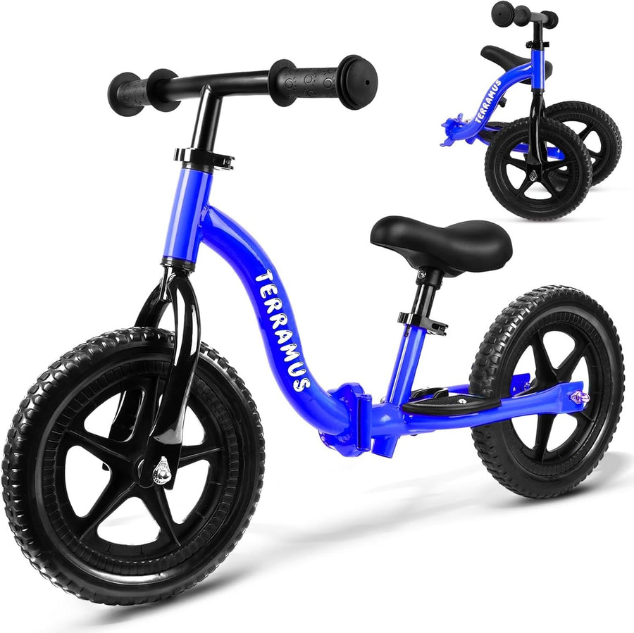 12" Toddler Balance Bike Adjustable Seat Handlebar Training Bike Kids