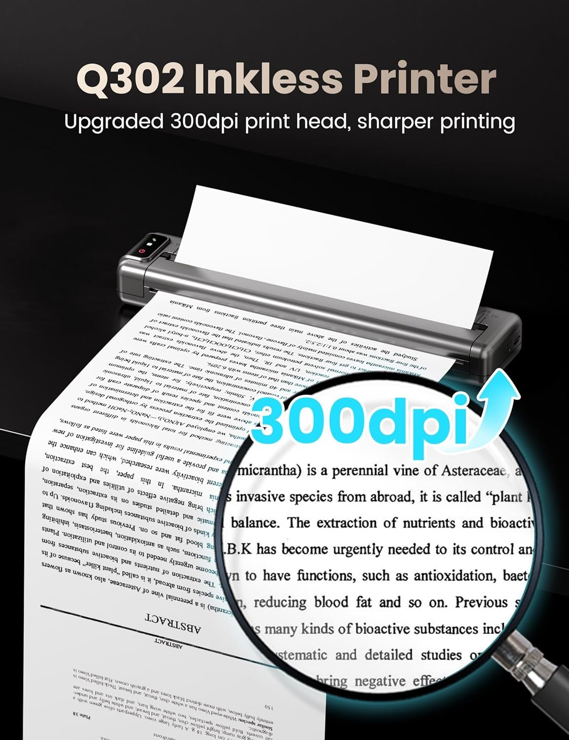 Portable Thermal Printer A4 – Wireless Bluetooth Wi-Fi USB Printer