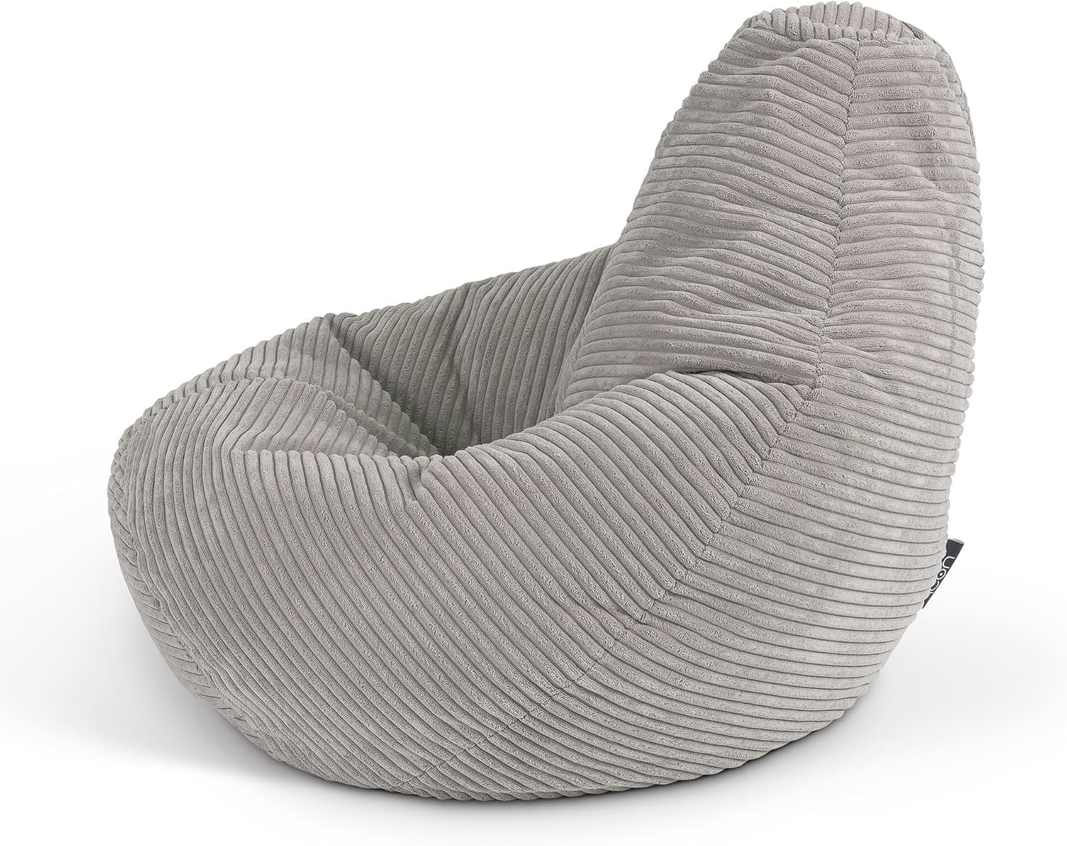Grey Kids Bean Bag Chairs 2 Pack Soft Corduroy Lounge Chairs for Reading Gaming