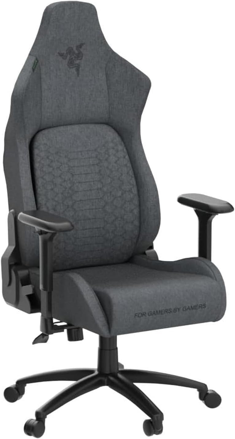 Premium Gaming Chair Fabric Integrated Lumbar High Back