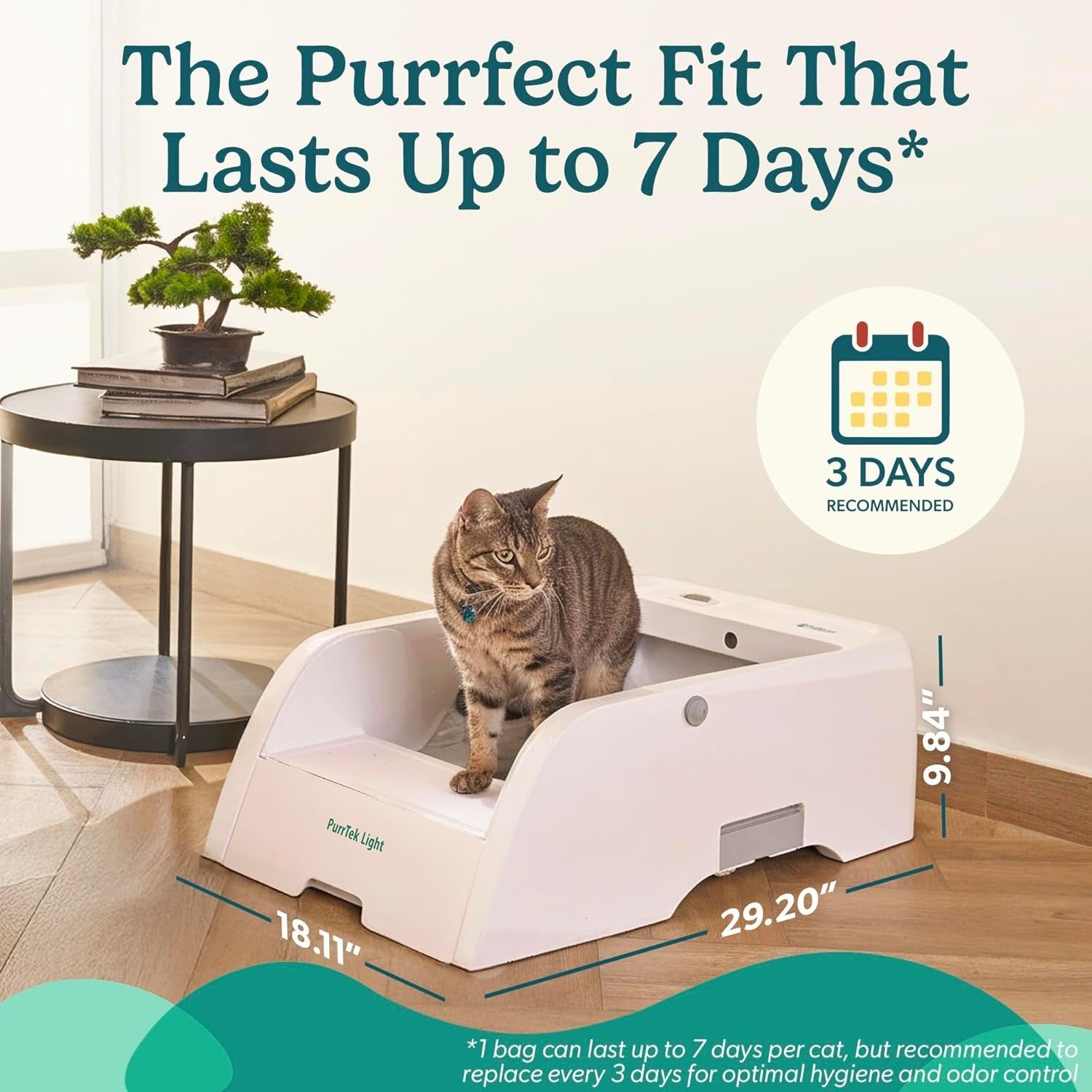 Self Cleaning Cat Litter Box App Control Auto Odor Control Smart Tray