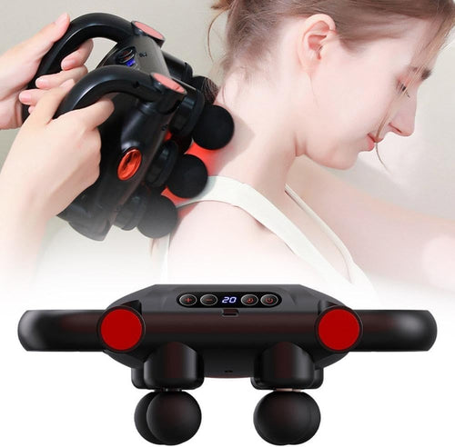 6 Head Deep Tissue Massage Gun Quiet Full Body Muscle Pain Relief 3 Modes