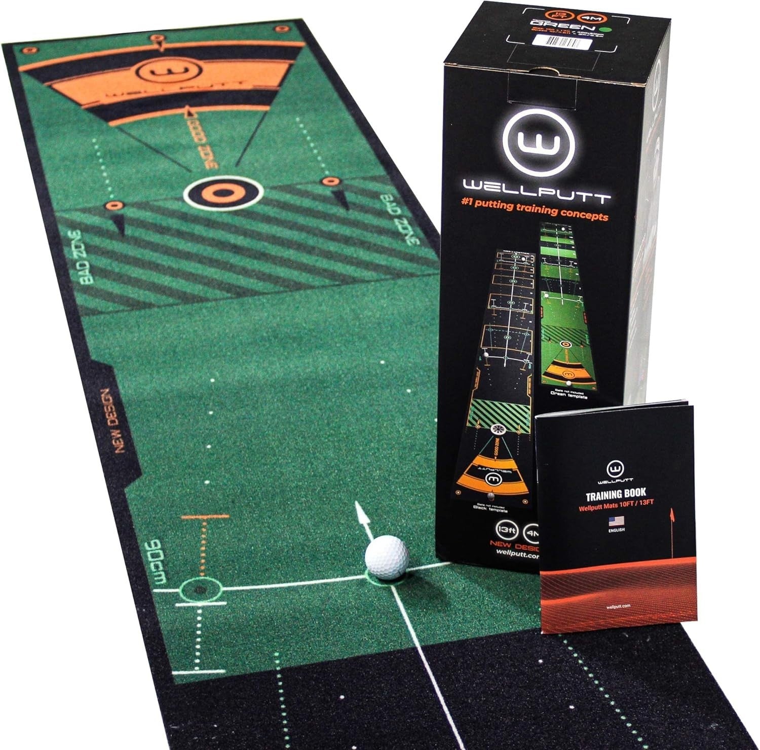 Golf Putting Mat High Speed 100ft Practice Training Green Alignment