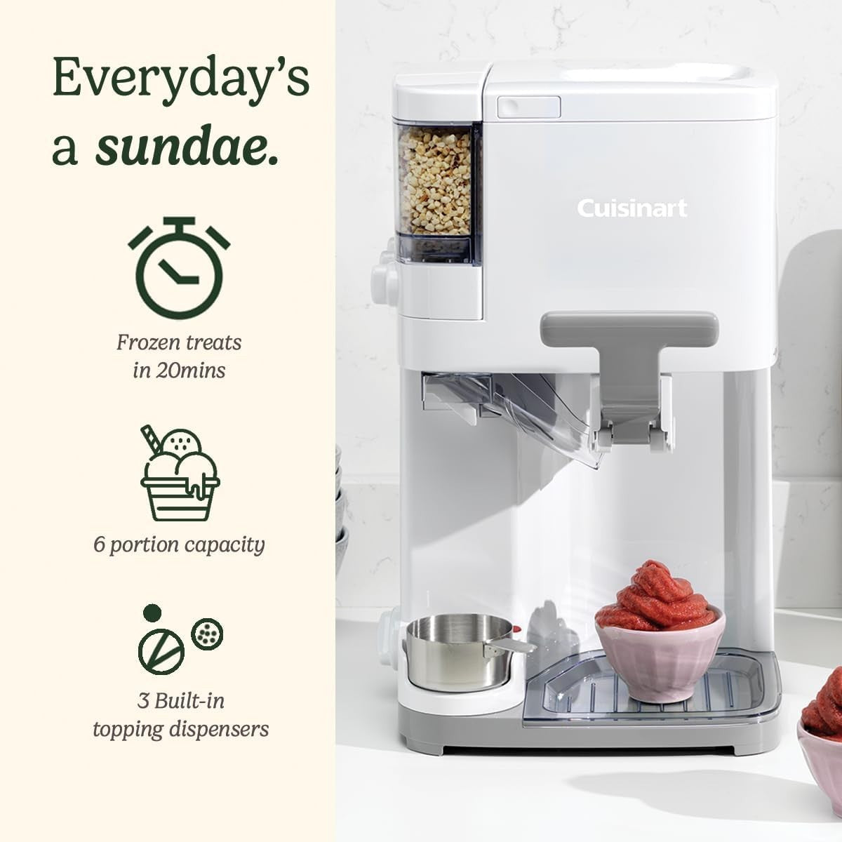 Soft Serve Ice Cream Maker 1.42L Frozen Yogurt Gelato Machine