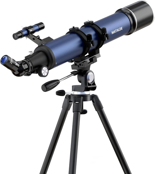 Advanced Telescope 90mm Refractor 32X-240X Astronomy Kit Blue Tripod