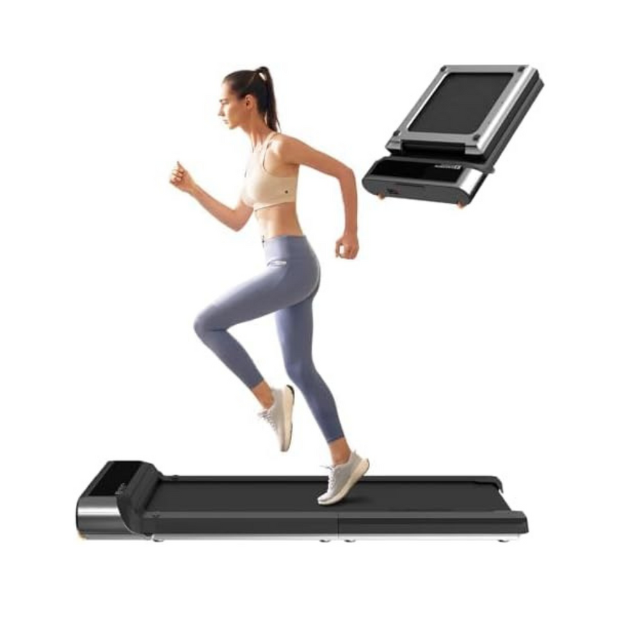 Foldable Under Desk Treadmill 120kg Capacity Quiet Home Walking Jog