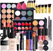 Pro Makeup Kit 7‑Piece Full Face Set – Eyeshadow, Concealer & Brushes