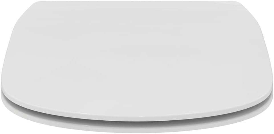 Tesi Round Soft Close Toilet Seat White Gloss Sandwich Quick Release Duroplast