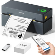 Black Bluetooth Thermal Shipping Label Printer 4x6 USB High-Speed Small Biz