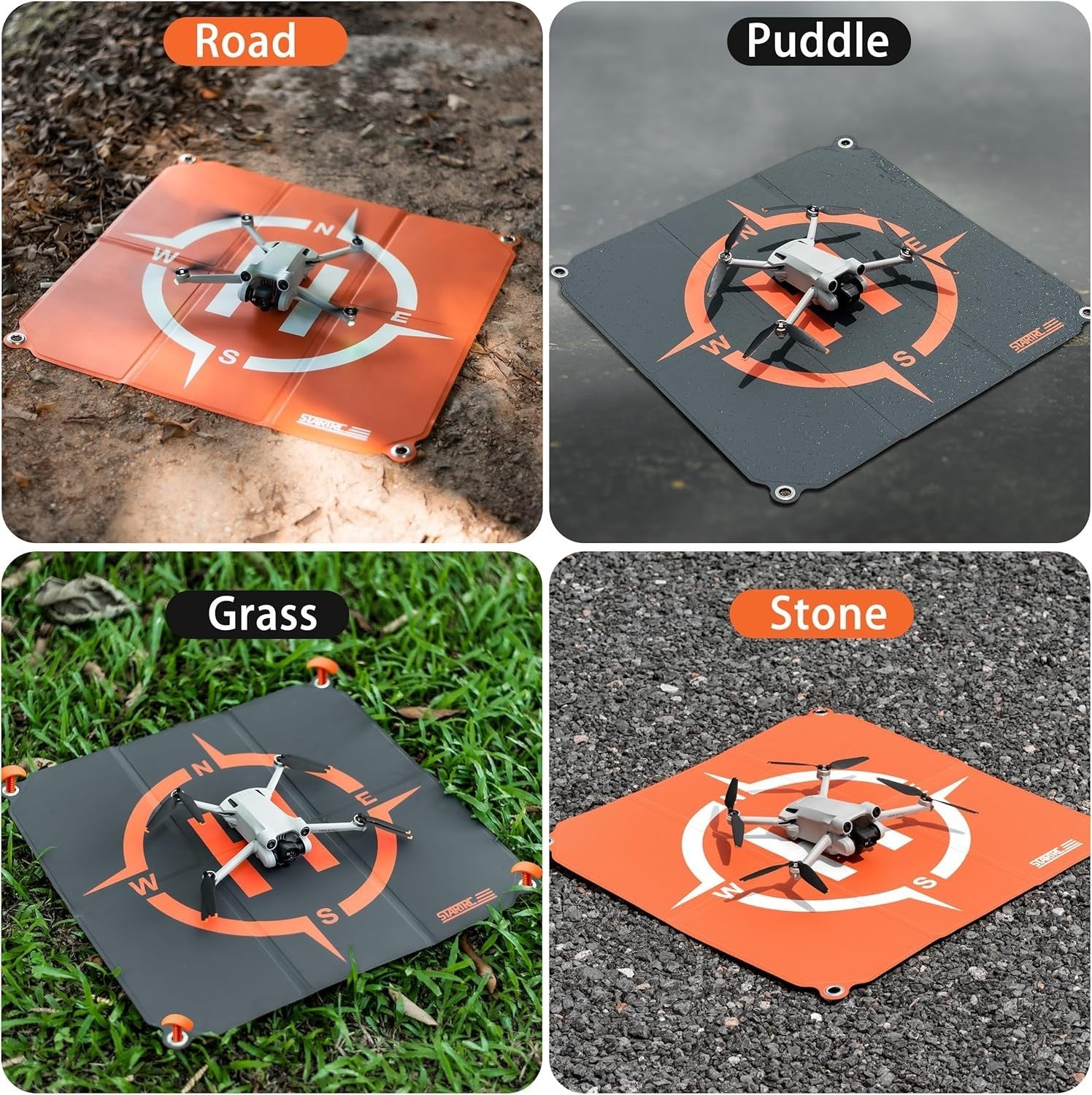 Foldable Waterproof Drone Landing Pad 55cm Portable Helipad for All Models