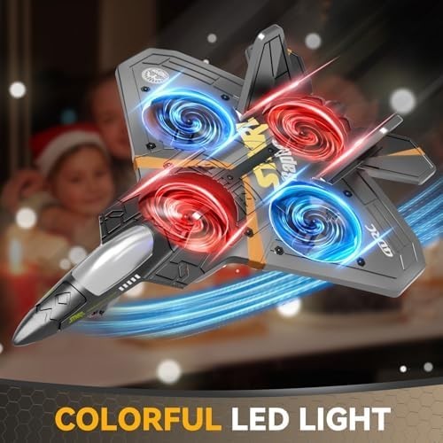 4DRC V17 RC Plane Quadcopter with 360° Flips, Gravity Sensing & LEDs