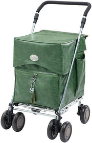 Premium 4 Wheel Push Shopping Trolley Walking Aid Foldable Cart