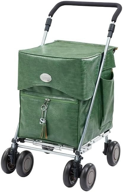 Premium 4 Wheel Push Shopping Trolley Walking Aid Foldable Cart