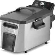 Large Capacity Deep Fryer 3.5L 3200W Cool Zone Easy Clean Silver/Black