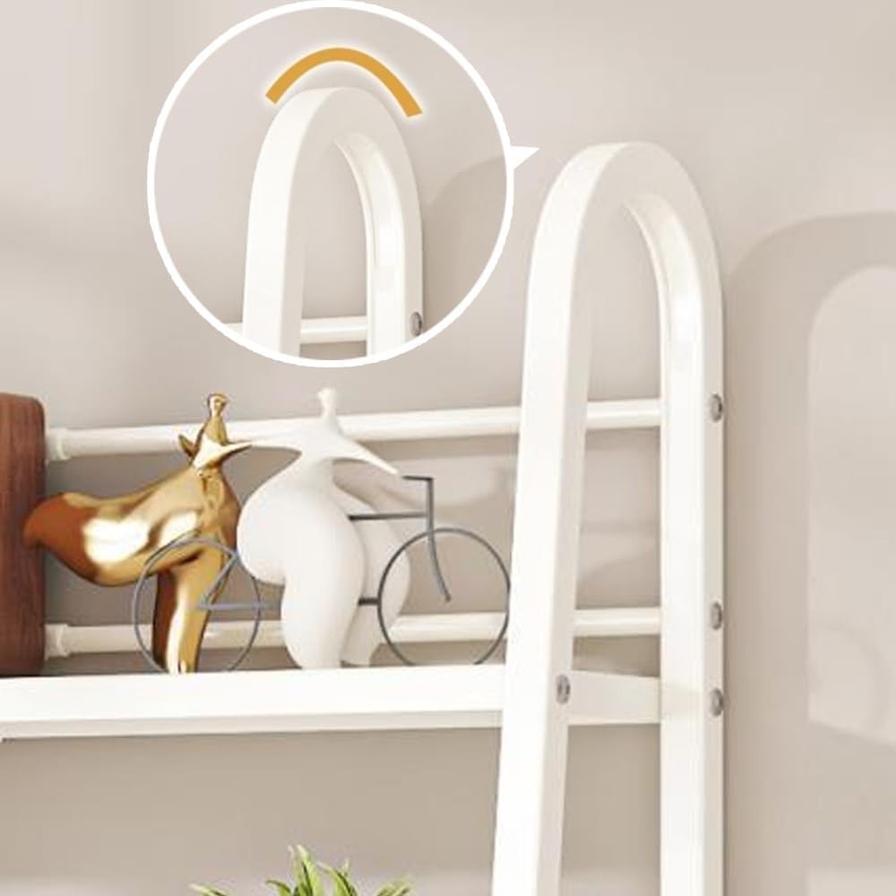 Expandable Metal Desktop Bookshelf | Adjustable Monitor Shelf Rack 55–96cm Black