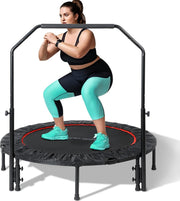 48in Heavy Duty Folding Rebounder Trampoline Adjustable Handle