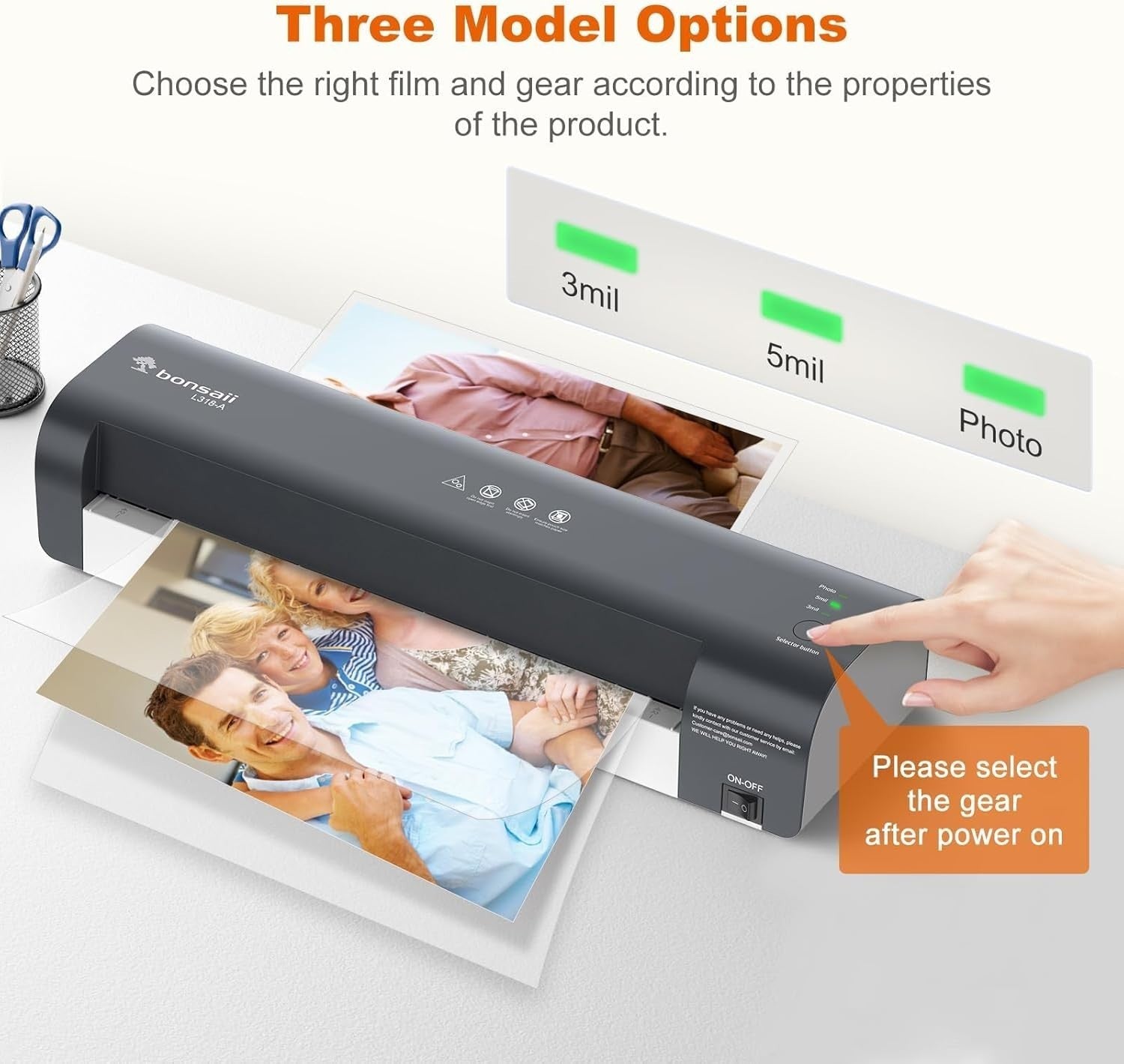 A3 Laminator Machine Fast 3 Min Warm Up 300mm Min Jam Release