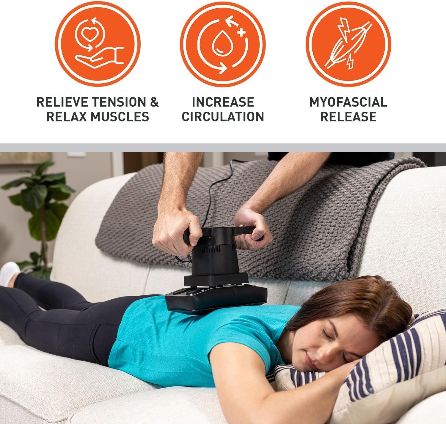 Deep Tissue Muscle Massager Electric Handheld Vibration Pain Relief Tool