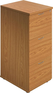 Oak Filing Cabinet 3 Drawer Lockable 105cm Heavy Duty Office