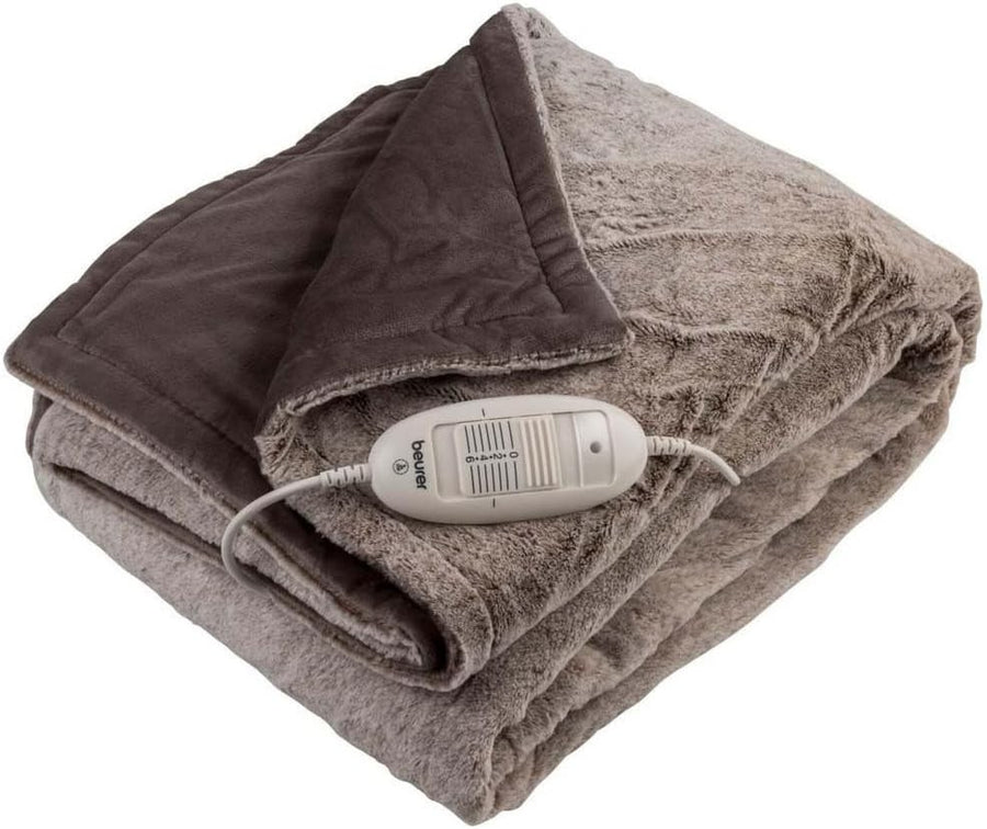 Electric Heated Throw Blanket 180x130cm Auto Shut Off Soft Fur Fleece