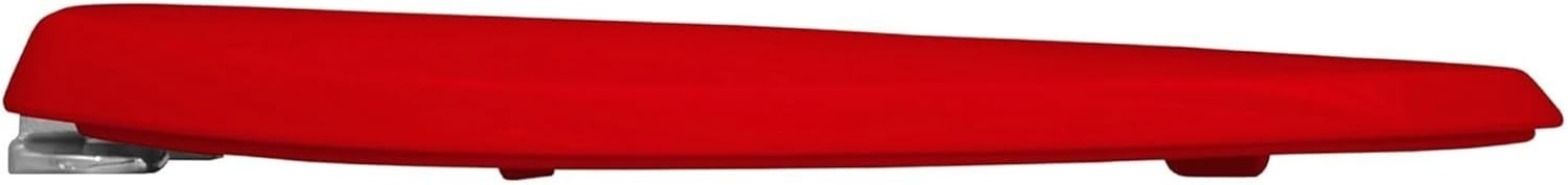 Ultra-Fix Toilet Seat Red Thermoplastic Non-Slip Chrome Hinges 145–165mm
