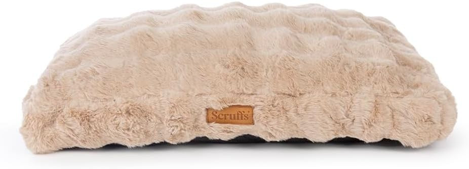 Luxury Faux Fur Dog Mattress 80x60cm Non Slip Washable
