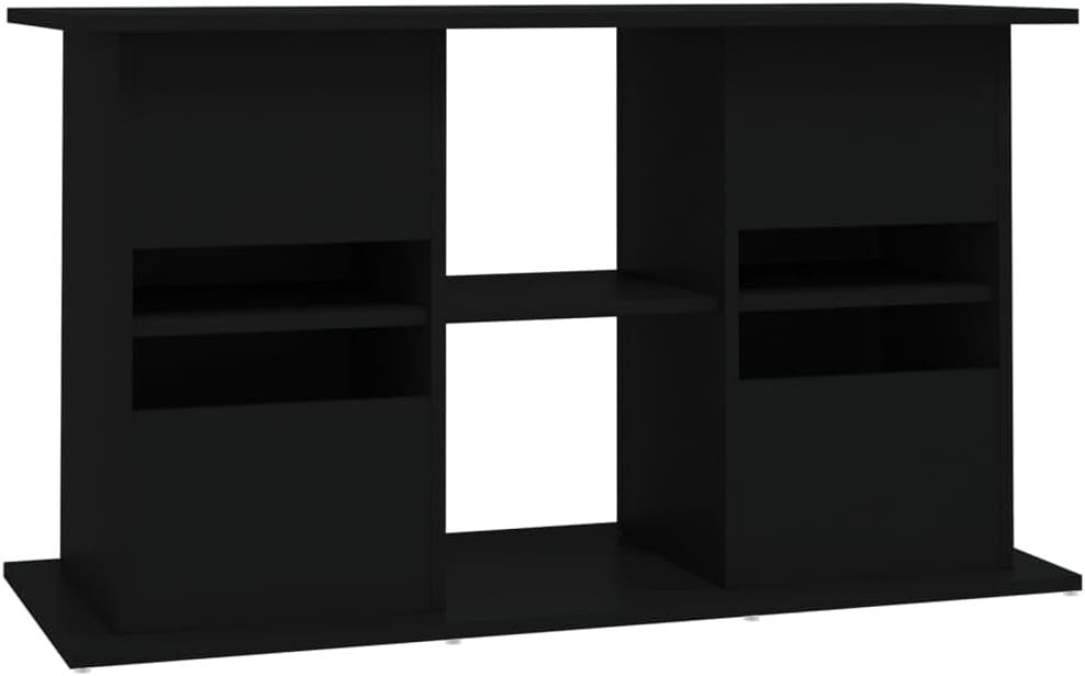 Black Engineered Wood Aquarium Stand Fish Tank Storage 101x41x58cm