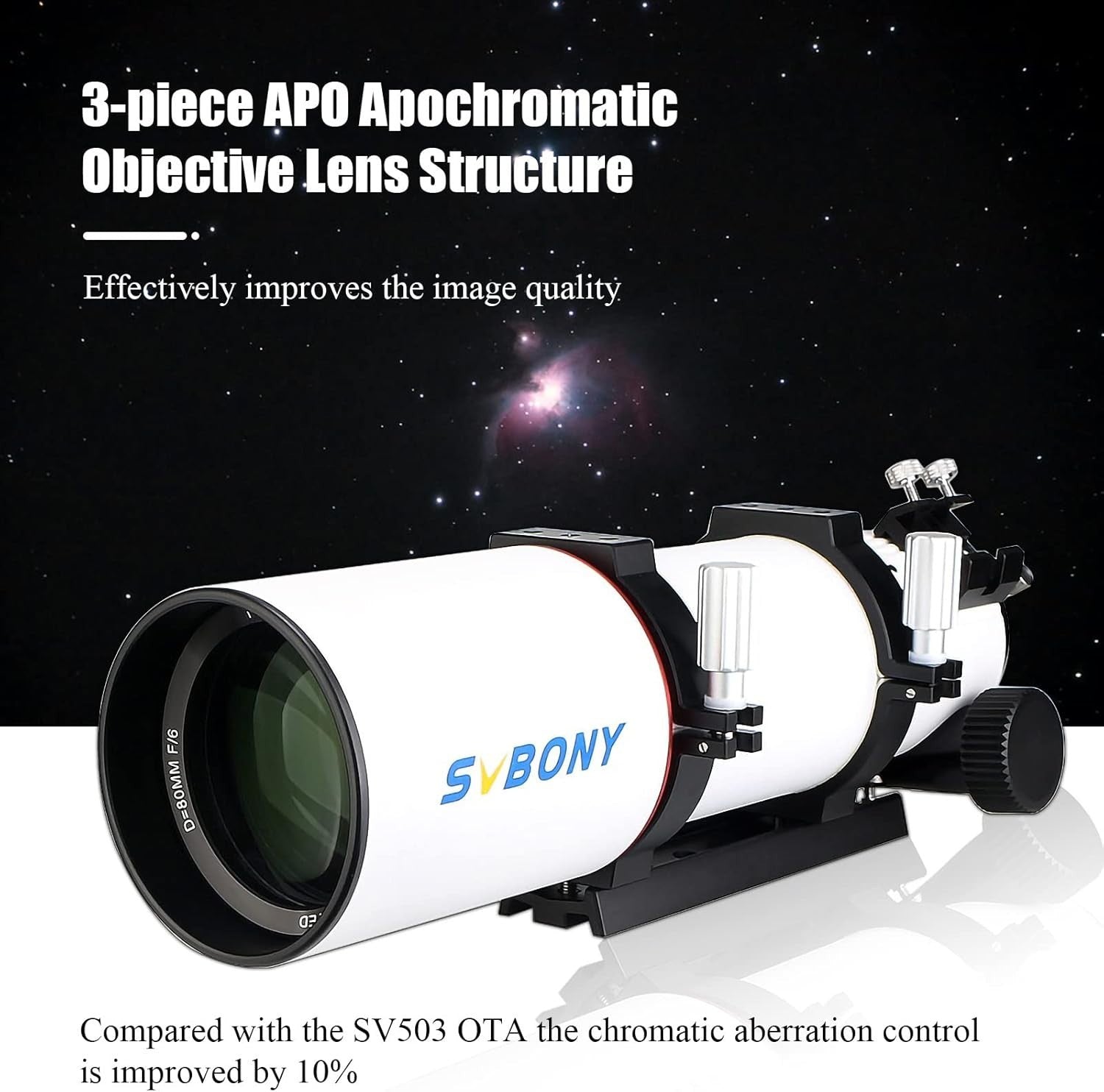 122mm APO Telescope with OAG Prism & DC Hub for Deep Sky Astrophotography