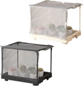 Compact Indoor Mini Greenhouse Raised Plant Shelter Mesh Cover Rack 36x33x7cm